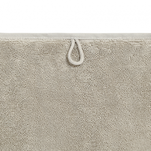 Полотенце банное бежево-серого цвета из коллекции Essential, 70х140 см