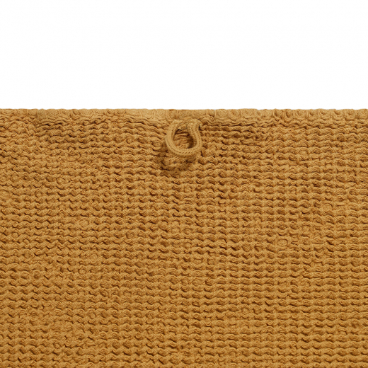 Полотенце банное из умягченной вафли цвета охры из коллекции Essential, 70x140 см