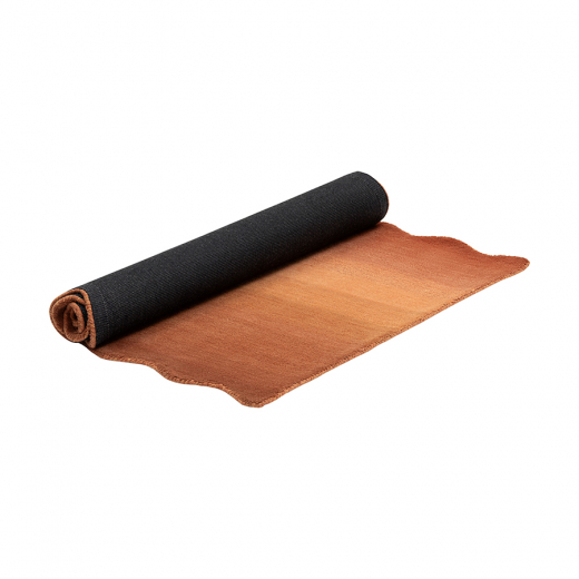 Ковер из шерсти Over Horizon терракотового цвета из коллекции Trendy Ruffles, 120х180 см