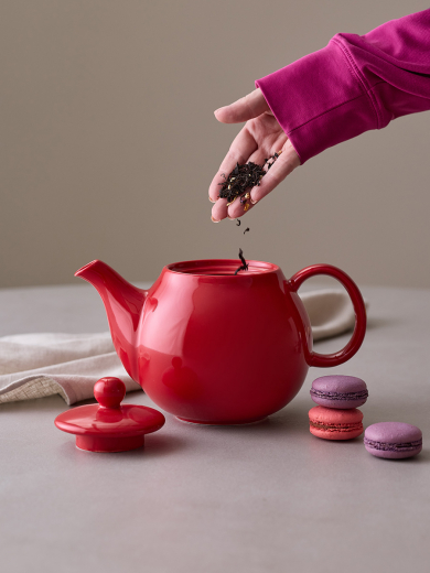 Чайник заварочный с ситом Pure, 1 л, красный