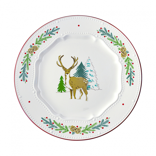 Набор из четырех тарелок Nordic winter из коллекции New Year Essential, Ø23 см