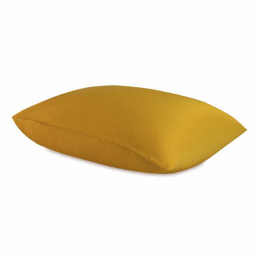 Комплект постельного белья из премиального сатина горчичного цвета из коллекции Essential, 150х200 см