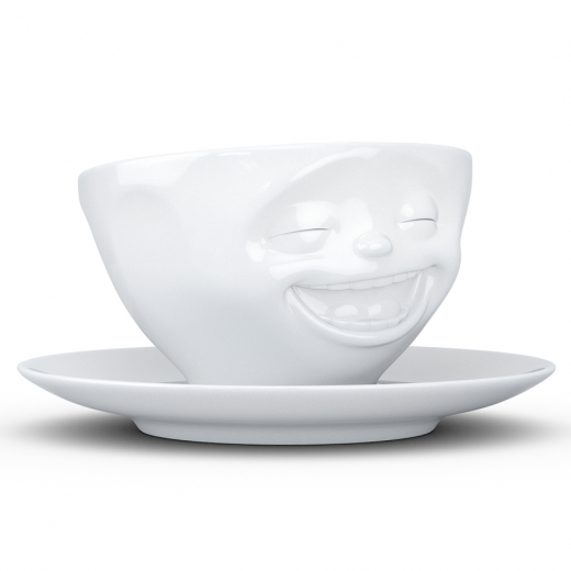Чайная пара Laughing, 200 мл, белая