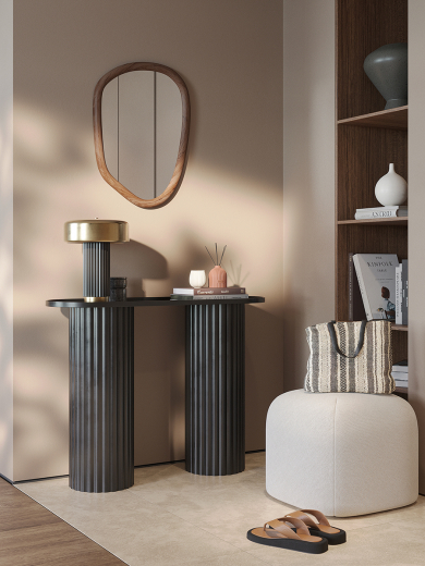 Лампа настольная Stone, Ø27х35 см, черная/золотистая