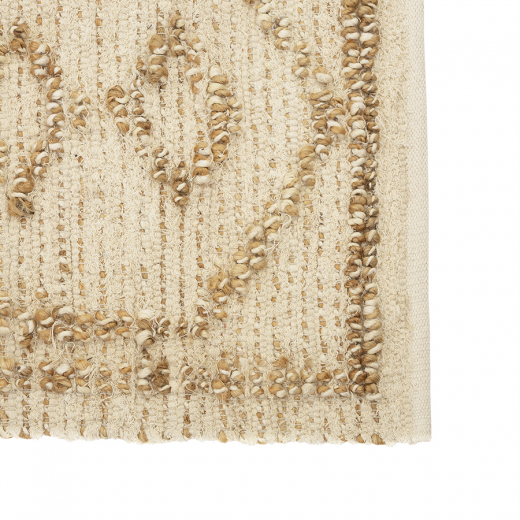 Ковер из джута и переработанного хлопка Kolkata из коллекции Ethnic, 70x160см