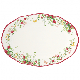 Блюдо овальное Jardin Des Fraises, 36х25 см