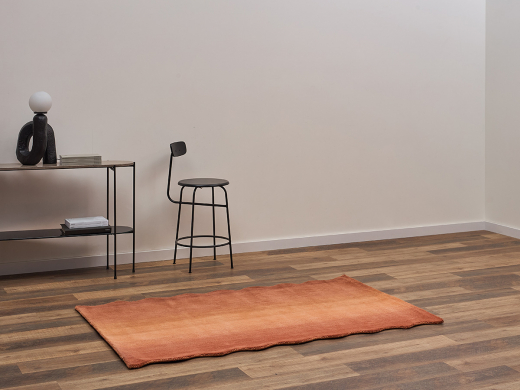 Ковер из шерсти Over Horizon терракотового цвета из коллекции Trendy Ruffles