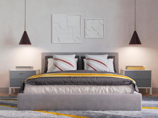 Чехол на подушку из хлопка с принтом Tulip field из коллекции Terra, 45х45 см