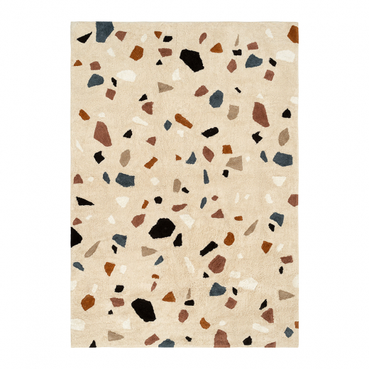 Ковер из хлопка Terrazzo Poetry из коллекции Ethnic