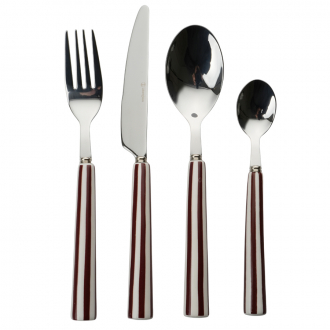 Набор столовых приборов "Джамбо", бургунди, 8 пред.