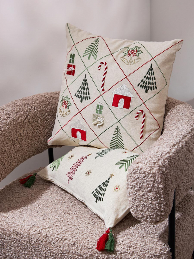 Чехол на подушку Frozen pines из коллекции New Year Essential, 30х50 см