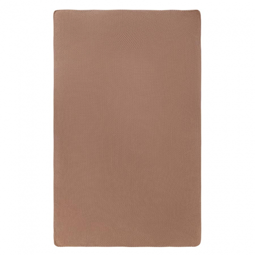 Плед из стираного хлопка цвета мокко из коллекции Essential, 130x180 см