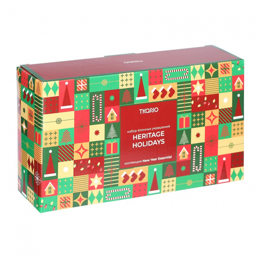 Набор ёлочных украшений Heritage Holidays из коллекции New Year Essential, 5 шт.