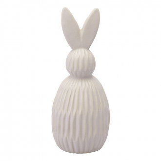 Декор из фарфора бежевого цвета Trendy Bunny из коллекции Essential, 9,2х9,2x22,6 см