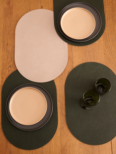 Салфетка сервировочная Pool, 30х45 см, зеленая/бежевая