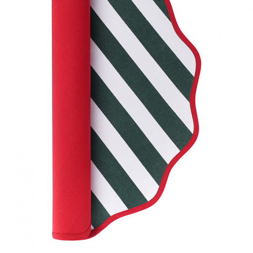 Салфетка под приборы Trendy Christmas зеленого цвета из коллекции New Year Essential, Ø40 см