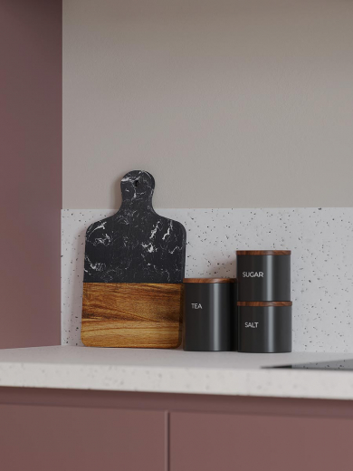 Банка для хранения керамическая, 750 мл, черная