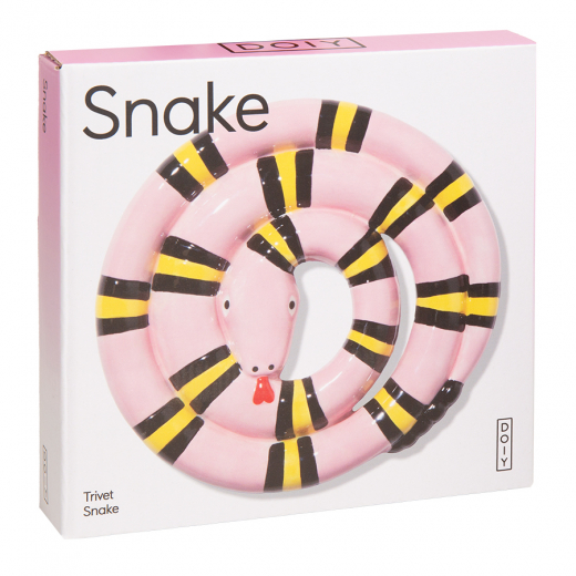 Подставка под горячее Snake, розовая