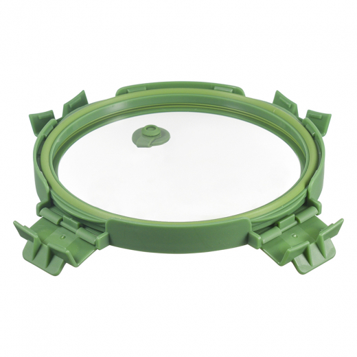 Контейнер для запекания и хранения круглый с крышкой, 650 мл, зеленый