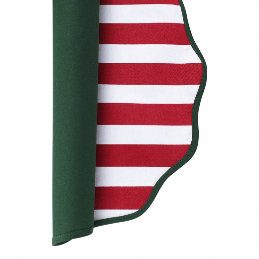 Салфетка под приборы Trendy Christmas красного цвета из коллекции New Year Essential, Ø40 см