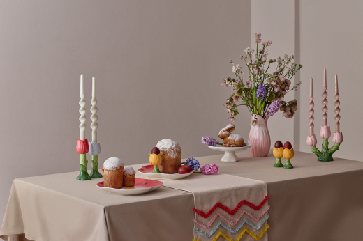 Ваза Petal нежно-розового цвета из коллекции Blossom, 26 см