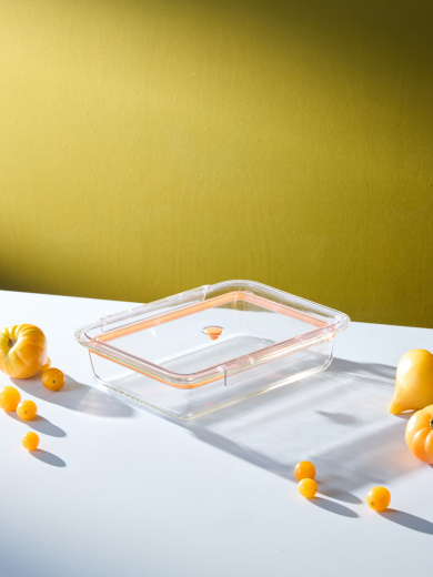 Контейнер для запекания и хранения Click Glass с крышкой, 2,4 л