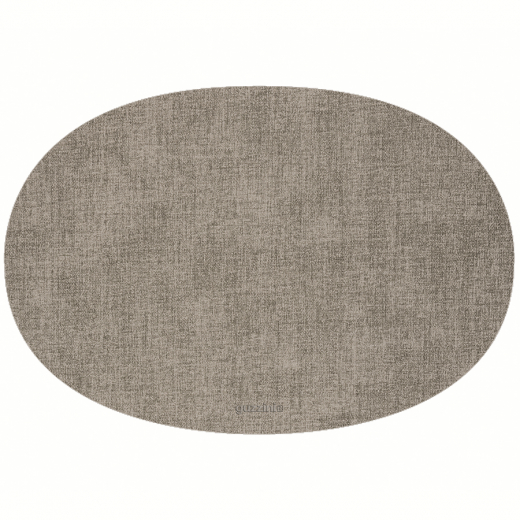 Салфетка подстановочная овальная двухсторонняя Fabric, серая