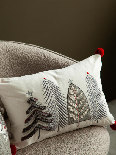 Чехол на подушку Enchanted pines из коллекции New Year Essential, 30х45 см