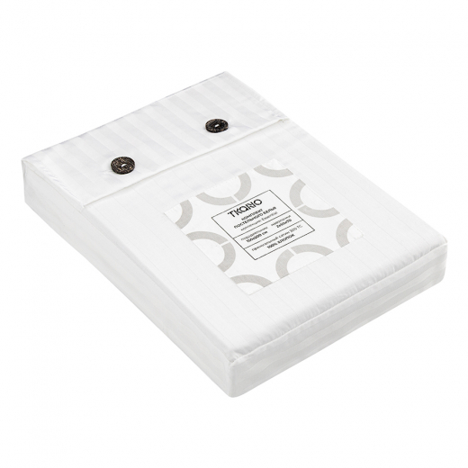Комплект постельного белья из страйп-сатина из коллекции Essential, 150х200 см