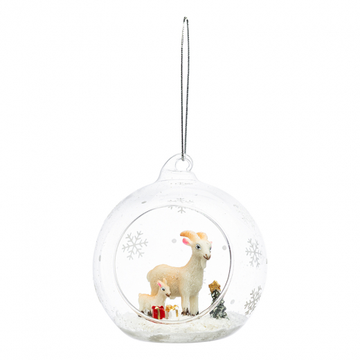 Ёлочная игрушка Козочки из коллекции New Year Essential, 9см