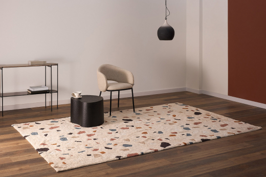 Ковер из хлопка Terrazzo Poetry из коллекции Ethnic