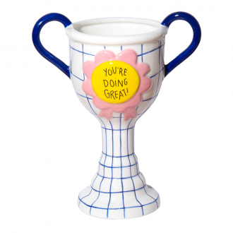 Ваза Trophy, 21 см, белая