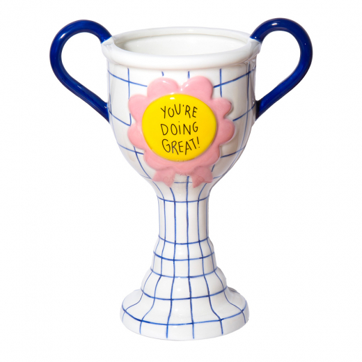 Ваза Trophy, 21 см, белая