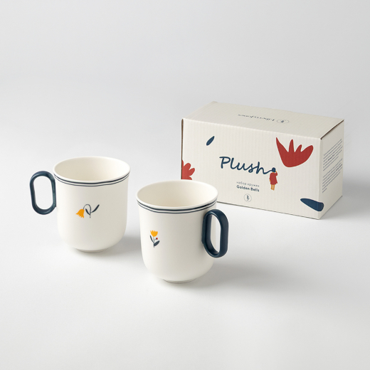 Набор кружек Plush, Golden Bells, 350 мл, 2 шт.