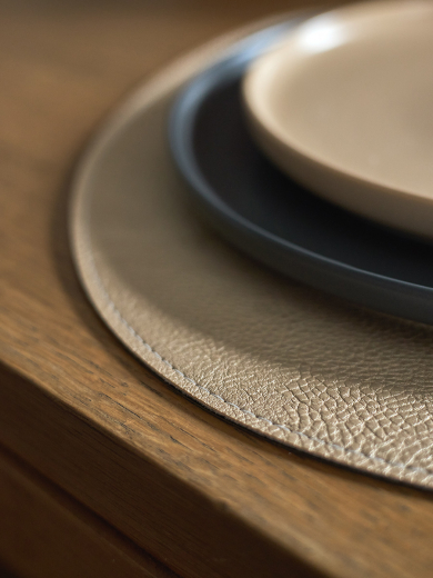 Набор из 4-х двухсторонних сервировочных салфеток Drop, 33х41 см, коричневый/карамельный