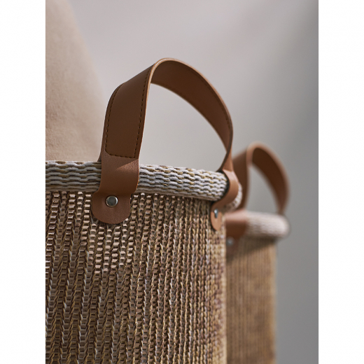 Корзина для хранения Sustainable collection, Ø27х25 см, бежевая