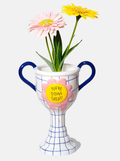 Ваза Trophy, 21 см, белая