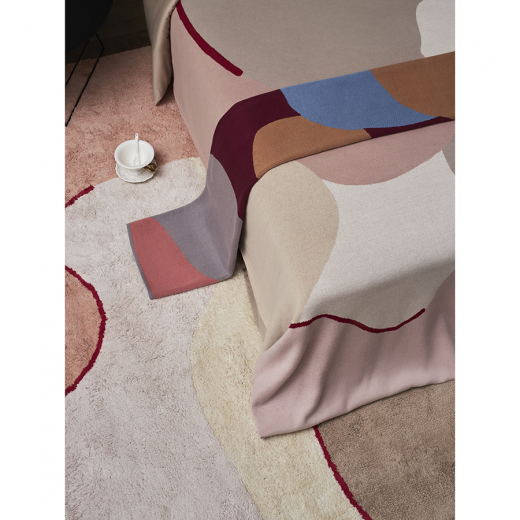 Плед из хлопка с авторским принтом из коллекции Freak Fruit, 130х180 см