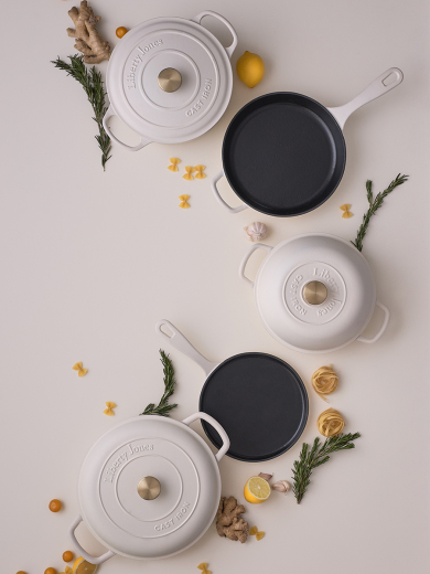 Сковорода блинная чугунная Ø24 см из коллекции "Шеффилд", молочная