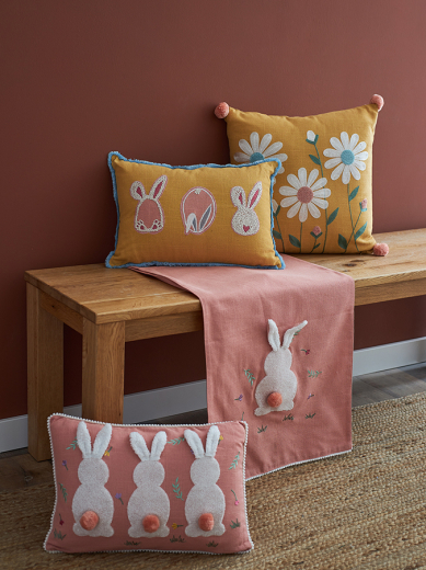 Подушка декоративная Spring daisies из коллекции Easter Essential, 45х45 см