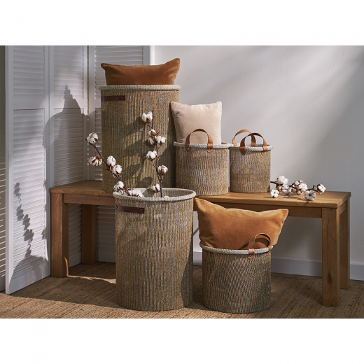 Корзина для хранения Sustainable collection, Ø37х52 см, бежевая