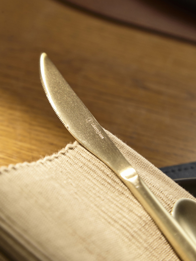 Набор столовых приборов Pure, золотистые матовые, 24 пред.