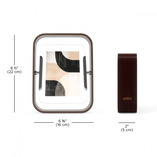 Фоторамка двусторонняя Bellwood, 16х22 см, состаренный орех