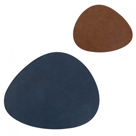 Салфетка сервировочная Drop, 33х41 см, синяя/коричневая