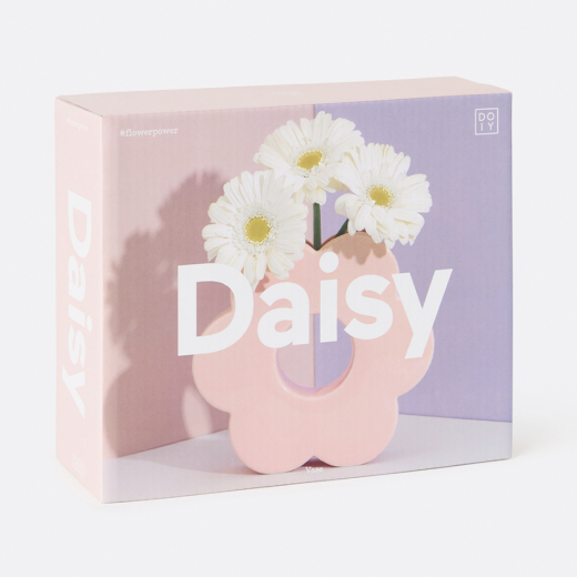 Ваза для цветов Daisy, 20 см, розовая