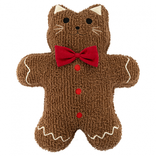 Подушка вязаная Кот из коллекции New Year Essential, 45x40 см