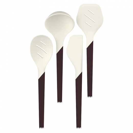 Шумовка SmartChef, 31 см, бежевая/бордовая