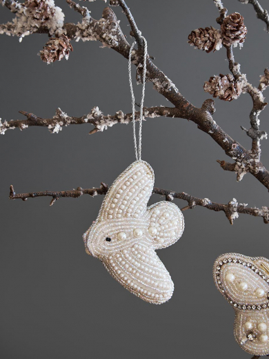 Набор елочных украшений Christmas pearls из коллекции New Year Essential, 4 шт.