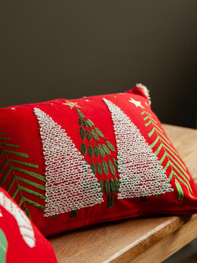 Чехол на подушку Icy forest из коллекции New Year Essential, 30х45 см