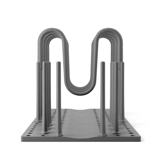 Органайзер для посуды и столовых приборов Peggy, 20х55 см, серый